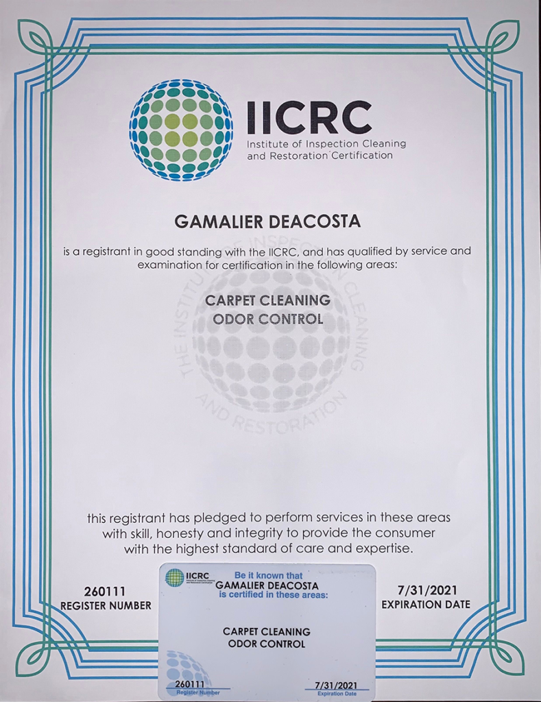 2020 IICRC CERTIFICATION